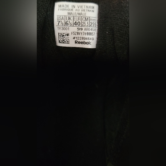 REEBOK Classic CLUB C 85 TRAINERS BLACK/WHITE Size 7.5 - Picture 5 of 5